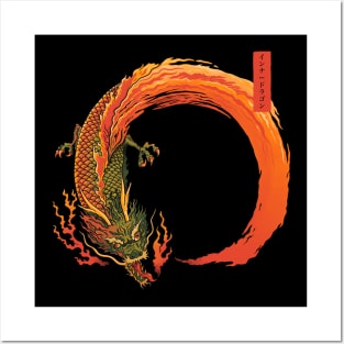 Enso Dragon Fire Posters and Art